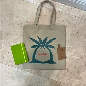 Sandals Tote Bag, Notebook, and Luggage Tag
